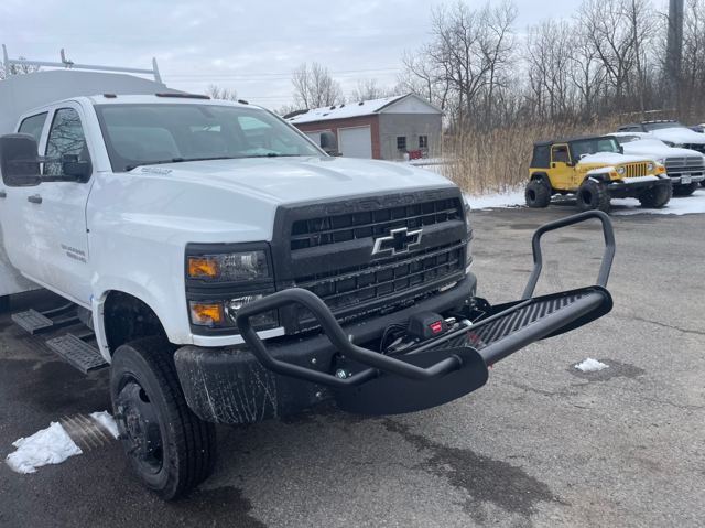 Chevy work truck with brush guard
